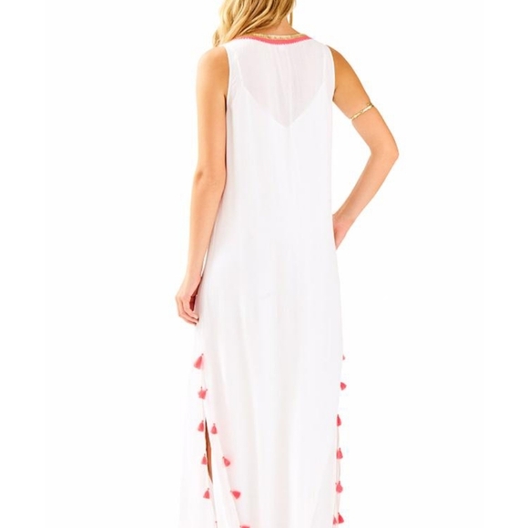 Women's LILLY PULITZER Nolia Maxi Beach  Lined Dress SIZE XS.   FL - Picture 3 of 14